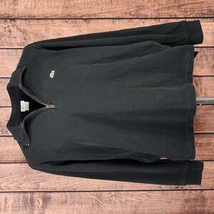 Black Quarter Zip Sweatshirt With Pockets